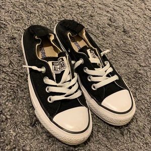 Black slip on converse